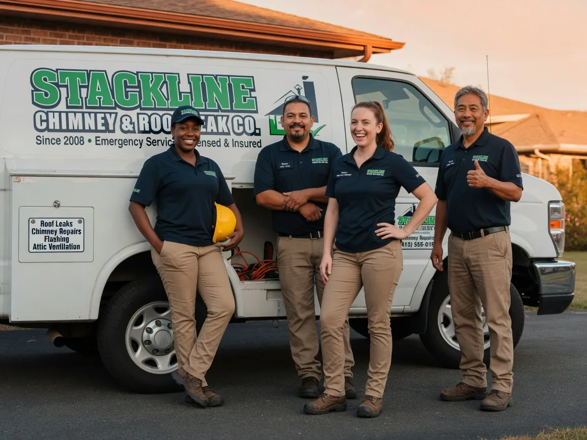 Chimney flashing repair company in Grimesland, NC